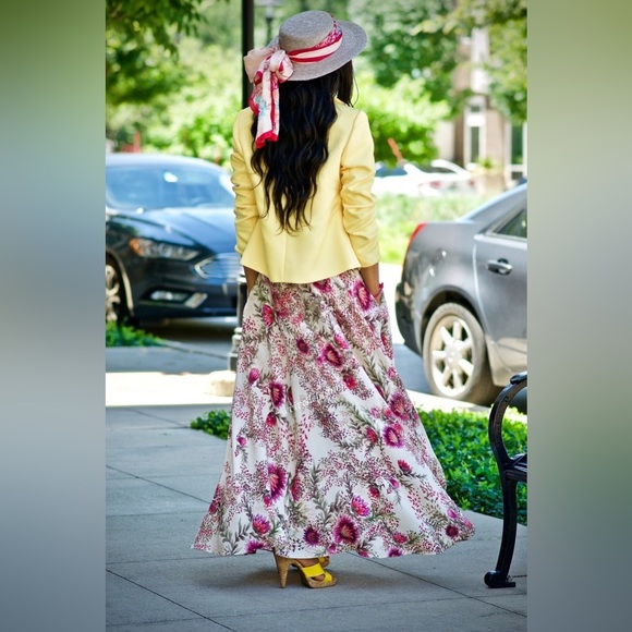 Haute Hippie Wild Flower Maxi Skirt NWT Sz 0 - Picture 2 of 6